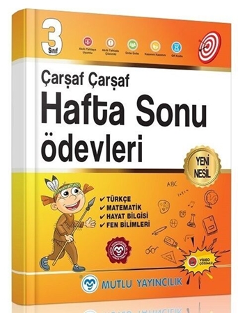 Resim Mutlu Yayıncılık 3. Sınıf Tüm Dersler Çarşaf Çarşaf Hafta Sonu Ödevleri