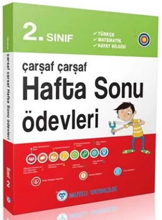 Resim Mutlu Yayıncılık 2. Sınıf Çarşaf Çarşaf Hafta Sonu Ödevleri