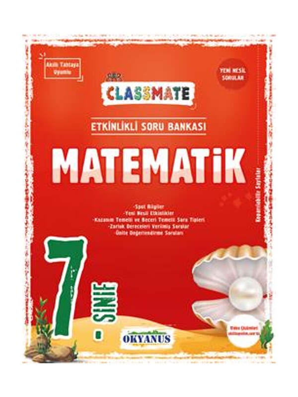 resm Okyanus Yayıncılık 7. Sınıf Classmate Matematik Soru Bankası