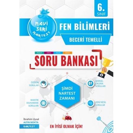 Resim Nartest Yayınları 6. Sınıf Mavi Fen Bilimleri Soru Bankası