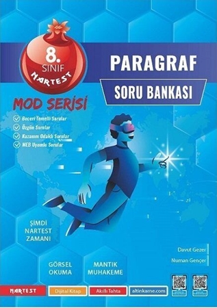 Resim Nartest Yayınları 8. Sınıf Mod Paragraf Soru Bankası