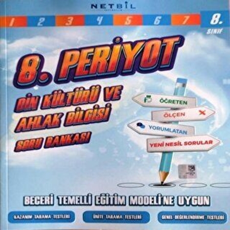 Resim Netbil Yayıncılık 8. Sınıf Din Kültürü ve Ahlak Bilgisi Periyot Soru Bankası