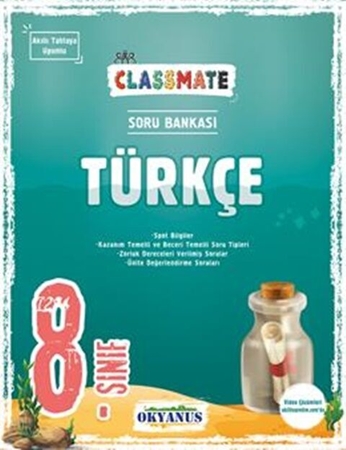 Resim Okyanus Yayınları 8. Sınıf Classmate Türkçe Soru Bankası