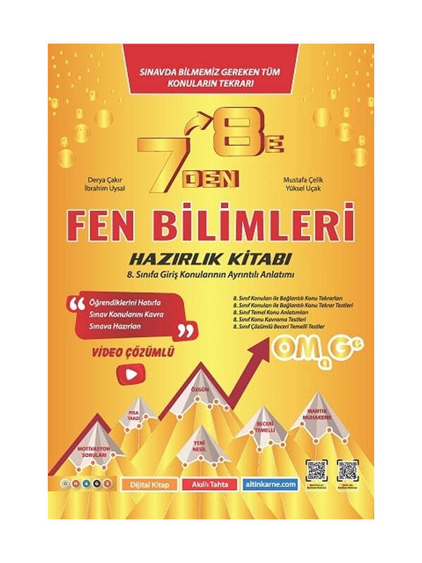 resm Omage Yayınları 7 Den 8 E LGS Fen Bilimleri Hazırlık Kitabı