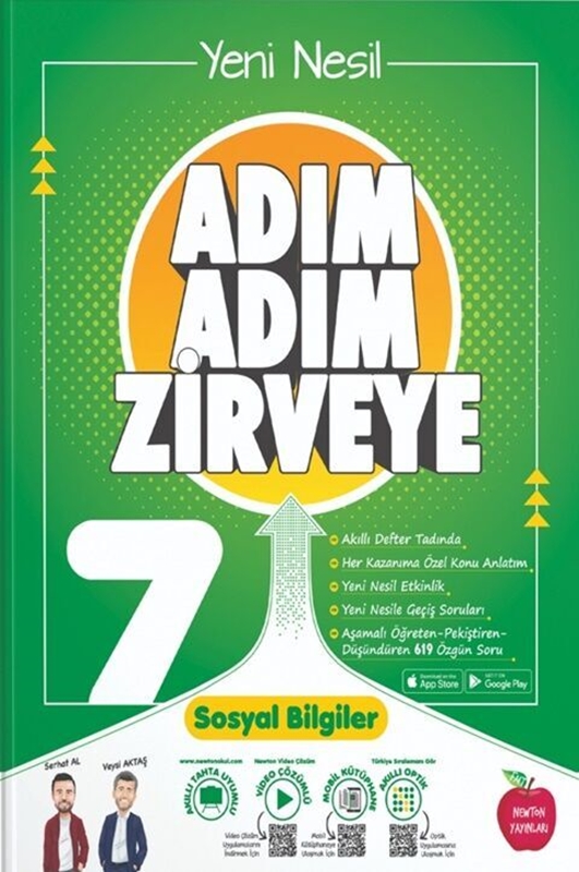 resm Newton Yayınları 7. Sınıf Sosyal Bilgiler Adım Adım Zirveye