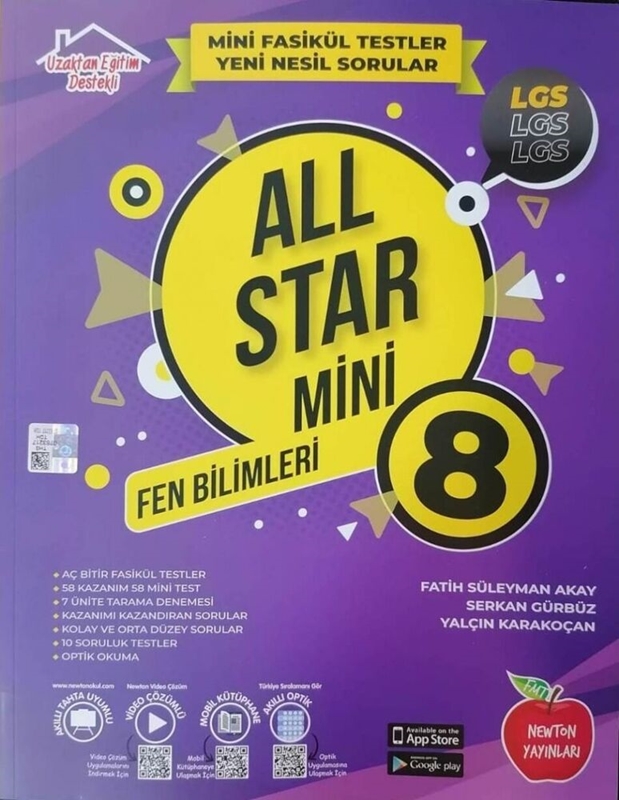 resm Newton Yayınları 8. Sınıf LGS Fen Bilimleri All Star Mini Fasikül Testler Soru Bankası