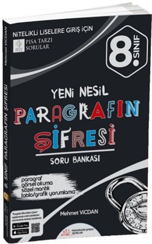 resm Paragrafın Şifresi Yayınları 8. Sınıf Paragrafın Şifresi Sözel Mantık Muhakeme Soru Bankası