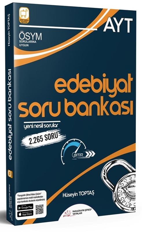 resm Paragrafın Şifresi Yayınları AYT Edebiyat Soru Bankası