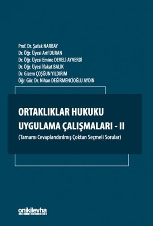 Resim Ortaklıklar Hukuku Uygulama Çalışmaları - II