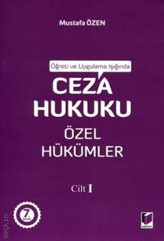 resm Ceza Hukuku Özel Hükümler Cilt:1