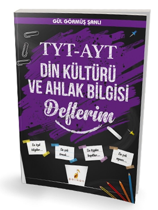 resm Pelikan Yayınları TYT - AYT Din Kültürü ve Ahlak Bilgisi Defterim