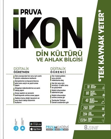 Resim Pruva Akademi 8. Sınıf Din Kültürü ve Ahlak Bilgisi İkon Konu Anlatımlı