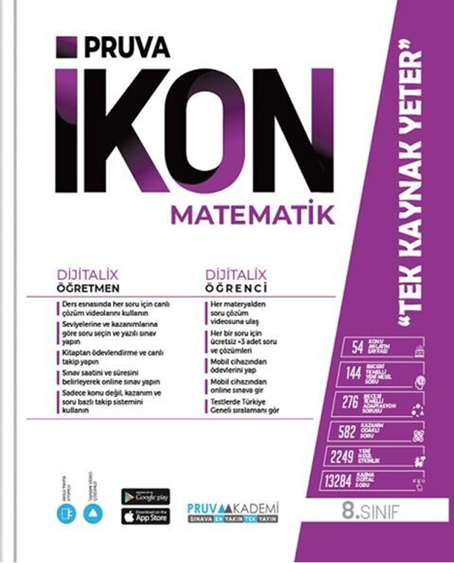 resm Pruva Akademi 8. Sınıf Matematik İkon Konu Anlatımlı