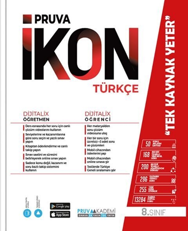 resm Pruva Akademi 8. Sınıf Türkçe İkon Konu Anlatımlı
