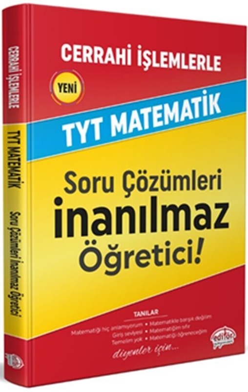 resm Editör Yayınları Cerrahi İşlemlerle TYT Matematik