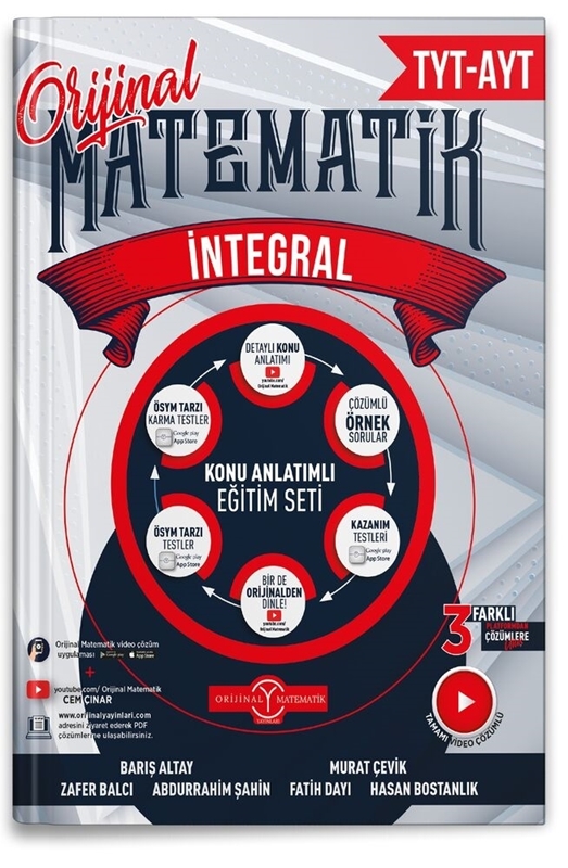 resm Orijinal Yayınları TYT AYT İntegral Konu Anlatım