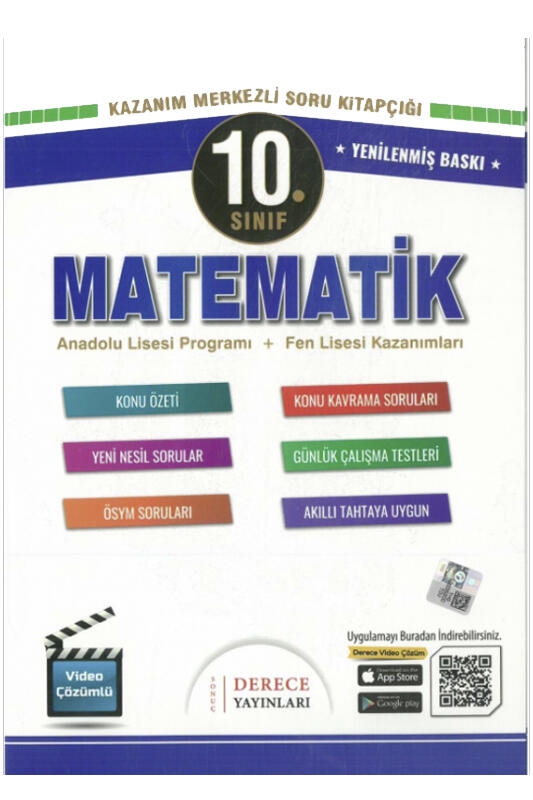 resm Derece Yayınları 10. Sınıf Matematik Modüler Set