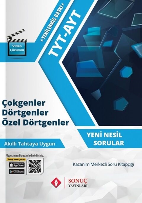 resm Sonuç Yayınları TYT AYT Çokgenler Dörtgenler Özel Dörtgenler