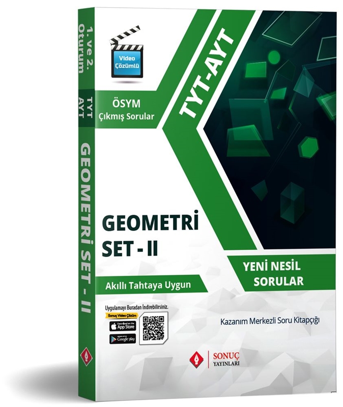 resm Sonuç Yayınları TYT AYT Geometri Set 2