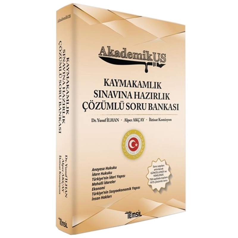 resm AkademikUS Kaymakamlık Sınavına Hazırlık Soru Bankası Temsil Kitap Yayınları 2020