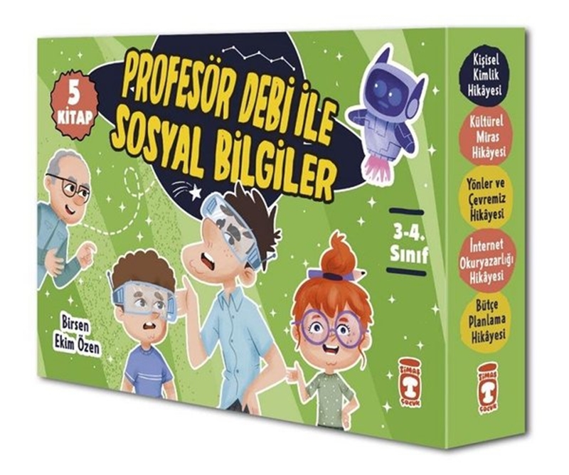 resm Profesör Debi İle Sosyal Bilgiler Set (5 Kitap)