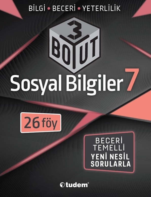 resm Tudem Yayınları 7. Sınıf Sosyal Bilgiler 3 Boyut