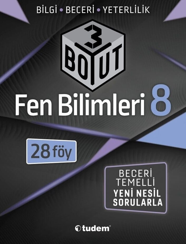 resm Tudem Yayınları 8. Sınıf Fen Bilimleri 3 Boyut 28 li Föy
