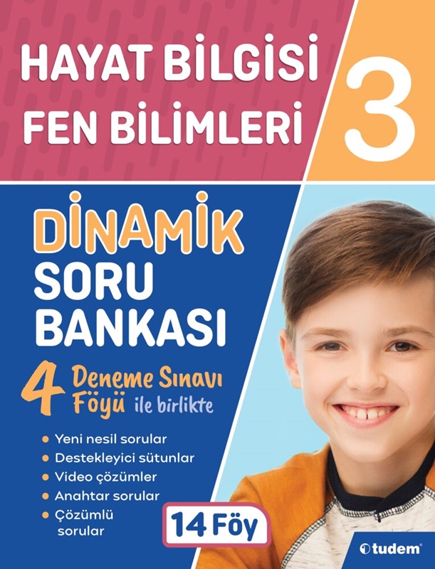 resm Tudem Yayınları 3. Sınıf Hayat Bilgisi Fen Bilimleri Dinamik Soru Bankası