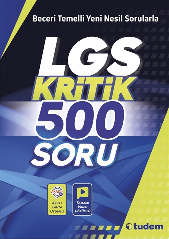 resm Tudem Yayınları LGS Kritik 500 Soru