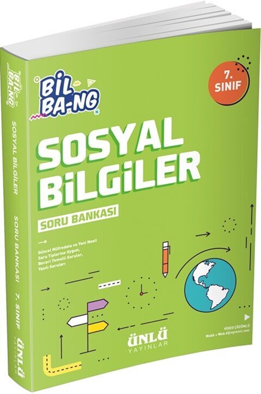 resm Ünlü Yayıncılık 7. Sınıf Sosyal Bilgiler Bil Bang Soru Bankası