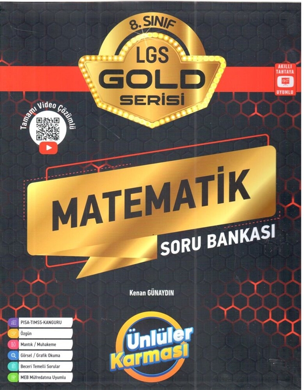 resm Ünlüler Karması 8. Sınıf LGS Matematik Gold Serisi Soru Bankası