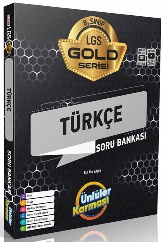 resm Ünlüler Karması 8. Sınıf LGS Türkçe Gold Serisi Soru Bankası