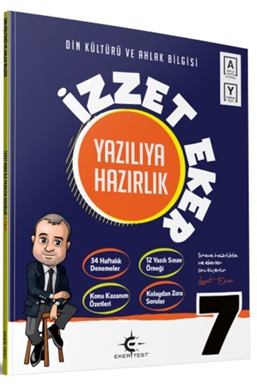 resm Eker Test 7. Sınıf Din Kültürü ve Ahlak Bilgisi İzzet Eker ile Yazılıya Hazırlık
