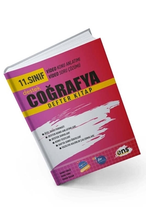 Resim ENS Yayıncılık 11. Sınıf Coğrafya Defter Kitap