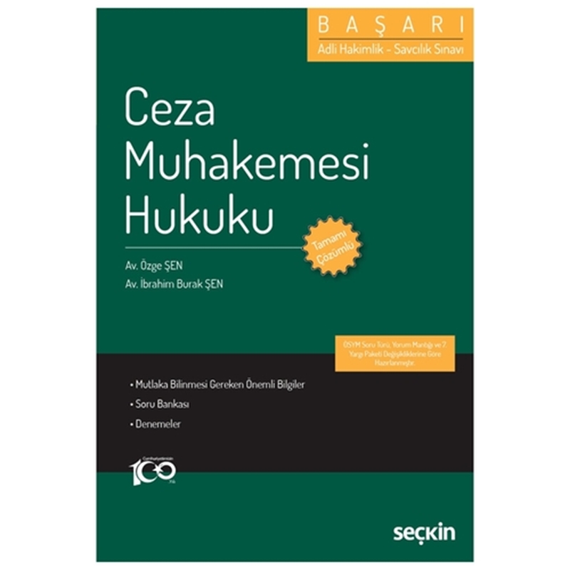 resm Başarı Ceza Muhakemesi Hukuku Tamamı Çözümlü Soru Bankası