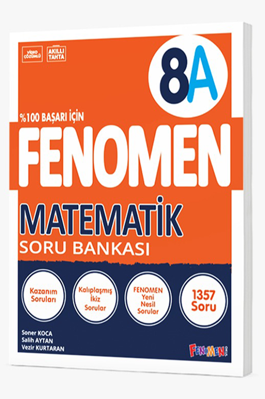 resm 8. Sınıf LGS Matematik A Soru Bankası Fenomen Yayınları