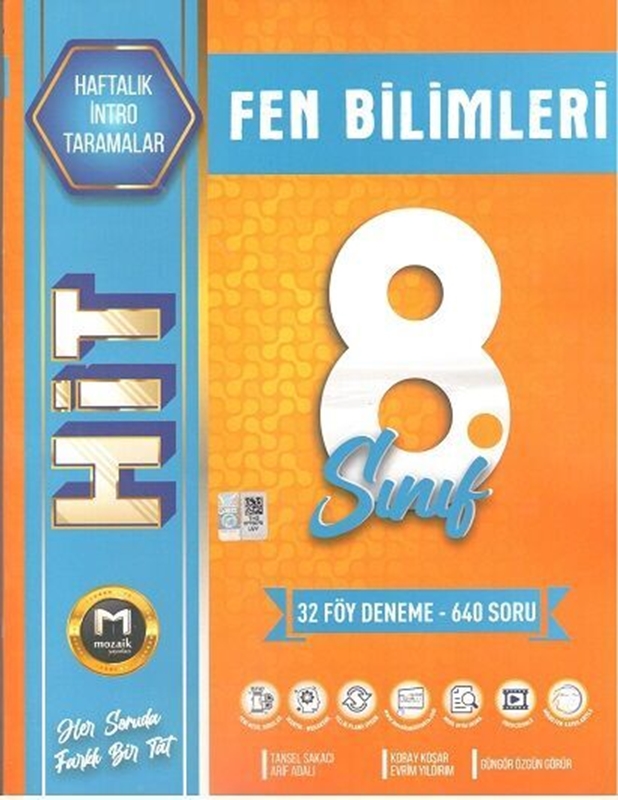 resm Mozaik Yayınları 2025 8.Sınıf Fen Bilimleri HİT 32 Deneme