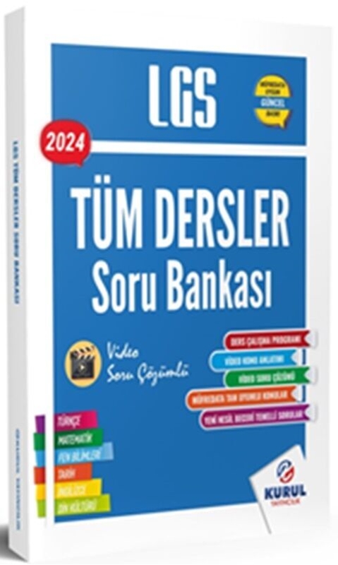 resm Kurul Yayıncılık 2024 8. Sınıf LGS Tüm Dersler Tek Kitap Soru Bankası