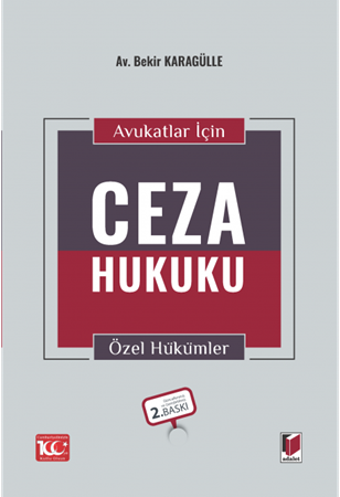 Resim Avukatlar için Ceza Hukuku Özel Hükümler