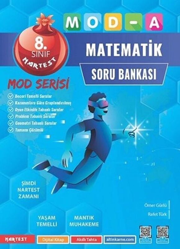 resm Nartest Yayınları 8. Sınıf Matematik Mod-A Serisi Soru Bankası
