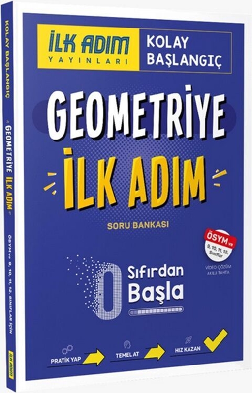 resm İlk Adım Yayınları Geometriğe İlk Adım Sıfırdan Kolay Başlangıç Kitabı