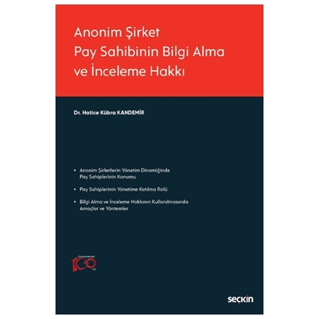 Resim Anonim Şirket Pay Sahibinin Bilgi Alma ve İnceleme Hakkı