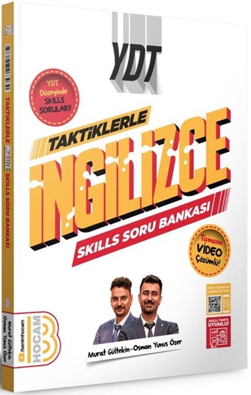 resm Benim Hocam 2024 YDT Taktiklerle İngilizce SKILLS Soru Bankası
