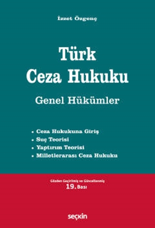 Resim Türk Ceza Hukuku Genel Hükümler