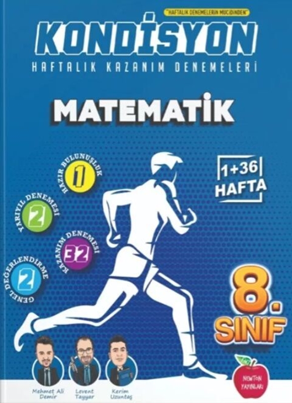 resm Newton Yayınları 8. Sınıf Matematik Kondisyon Haftalık Kazanım Denemeleri