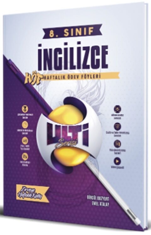 resm Bes Yayınları 8. Sınıf LGS İngilizce Ulti Serisi Haftalık Ödev Föyleri