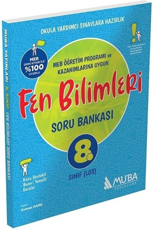 resm Muba Yayınları 8. Sınıf LGS Fen Bilimleri Soru Bankası
