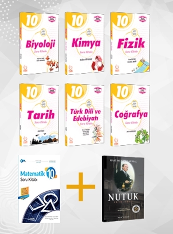 resm 10. Sınıf Tüm Dersler Soru Kitabı Seti + Nutuk Kitabı Hediyeli