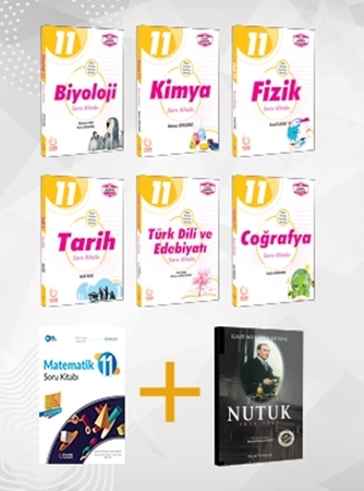 Resim 11. Sınıf Tüm Dersler Soru Kitabı Seti + Nutuk Kitabı Hediyeli