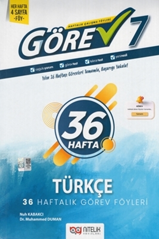 resm 7. Sınıf Türkçe Görev 36 Haftalık Görev Föyleri